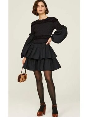 Ulla Johnson Black Nadia Dress Size 4 Like New